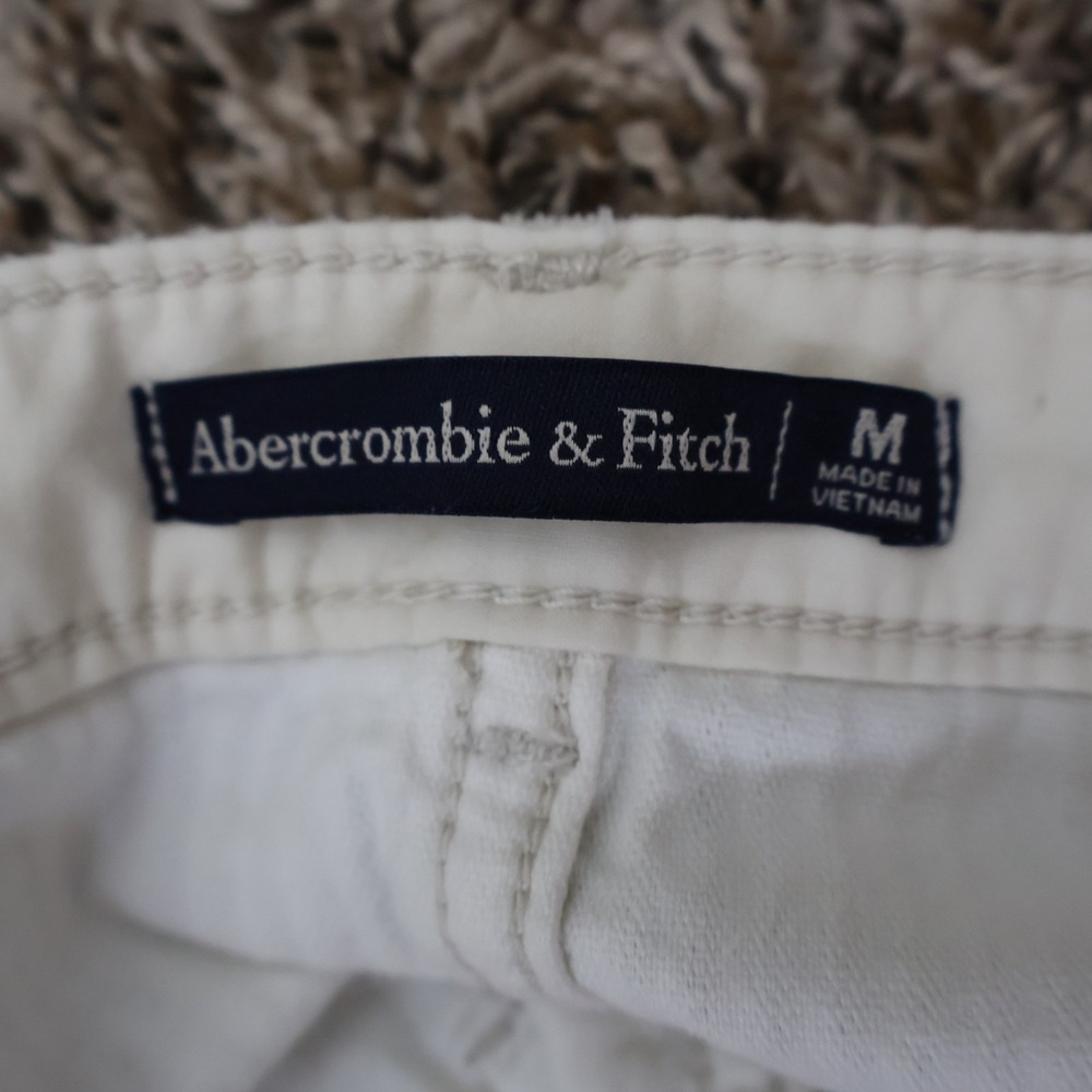 Abercrombie & Fitch Corduroy Mini Skirt Ivory Womens Medium Waist 29" Length 17" - Picture 5 of 10